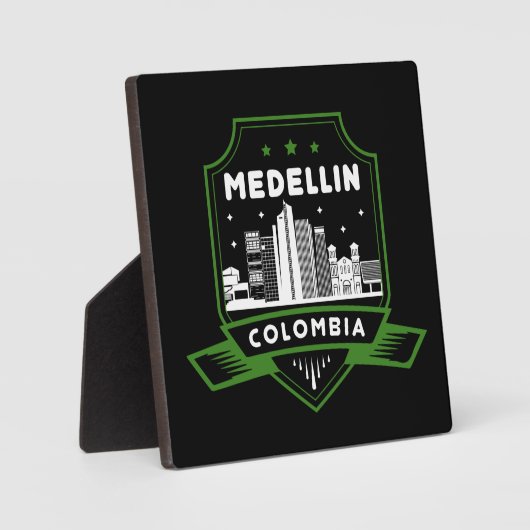 Medellin Colombia Skyline Akryllische Wandkunst Fotoplatte (Vorderseite)