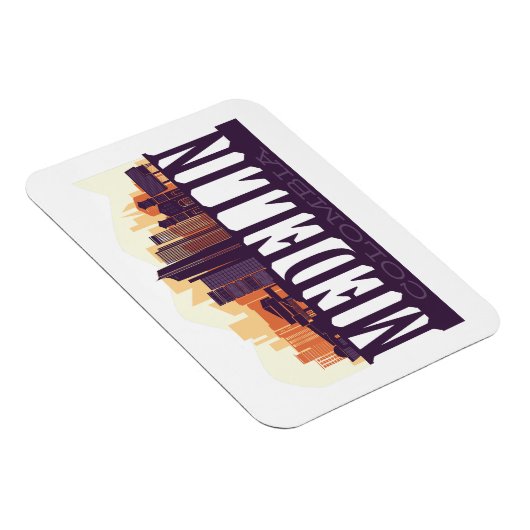 Medellin Colombia Skyline City Souvenir Magnet (Rechte Seite)