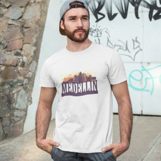 Medellin Colombia Skyline City Souvenir T-Shirt