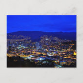 Medellin, Kolumbien en la noche Postkarte (Vorderseite)