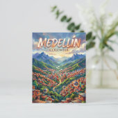 Medellín Kolumbien Postkarte (Stehend Vorderseite)