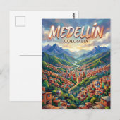 Medellín Kolumbien Postkarte (Vorne/Hinten)