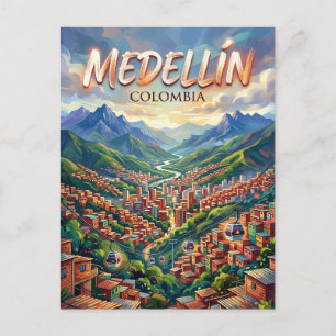 Medellín Kolumbien Postkarte