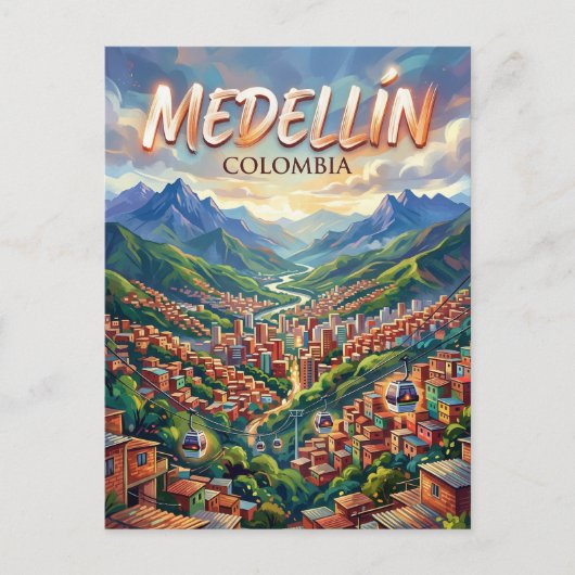 Medellín Kolumbien Postkarte (Vorderseite)