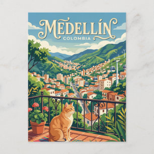 Medellín Kolumbien Postkarte
