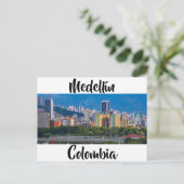 Medellín, Kolumbien, Stadtbild Postkarte (Stehend Vorderseite)