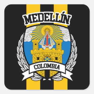 Medellín Quadratischer Aufkleber