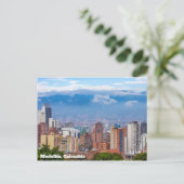 Medellín, Skyline Kolumbiens Postkarte (Stehend Vorderseite)