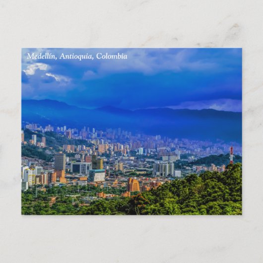 Medellín (Stadt des ewigen Frühlings) Postkarte (Vorderseite)