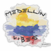 Medellín Vibes Aufkleber (Vorderseite)