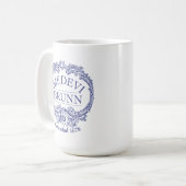 Medevi Brunn Logo Große Kaffee-Tasse Kaffeetasse (Vorderseite Links)