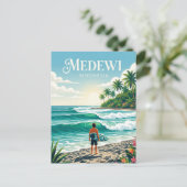 Medewi Indonesien Postkarte (Stehend Vorderseite)
