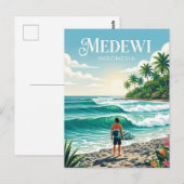 Medewi Indonesien Postkarte (Vorne/Hinten)