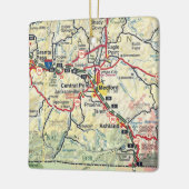 Medford OR Map Keramikornament (Links)