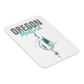 Medford Oregon Geometric Trees Magnet (Rechte Seite)