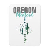 Medford Oregon Geometric Trees Magnet (Vertikal)