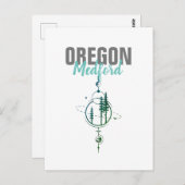 Medford Oregon Geometric Trees Postkarte (Vorne/Hinten)