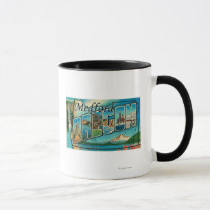 Medford, Oregon - große Buchstabe-Szenen Tasse