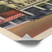 Medford, Oregon - Hotel Jackson View with Old Poster (Ecke)