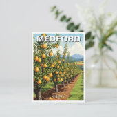 Medford Oregon Reise Postkarte (Stehend Vorderseite)
