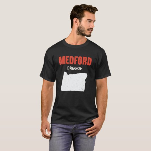 Medford Oregon USA State America Travel Oregonian T-Shirt (Vorne ganz)