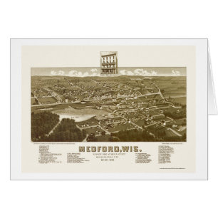 Medford, panoramische Karte WI - 1885