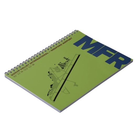 Medford/Rogue Valley Airport Diagramm Notebook Notizblock (Linke Seite)