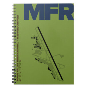Medford/Rogue Valley Airport Diagramm Notebook Notizblock