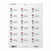 MedGirl Adressaufkleber (Vorne)