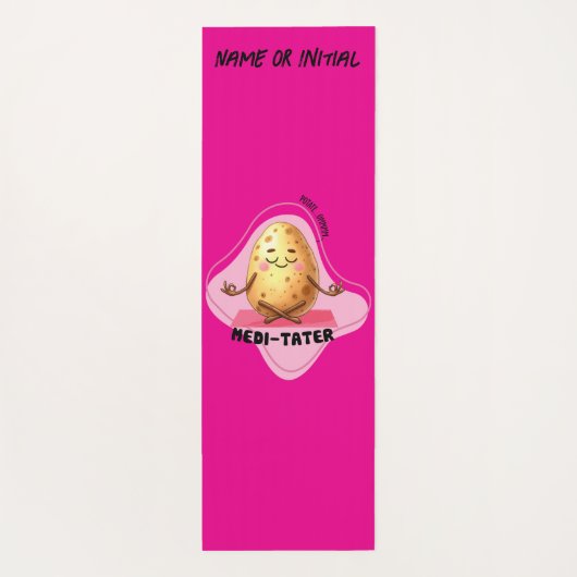 Medi-Tater, Potato Pun | Yogamatte (Rückseite)