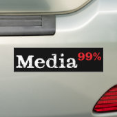 Media99% Autoaufkleber (weiß auf Schwarzem) (Auf Auto)