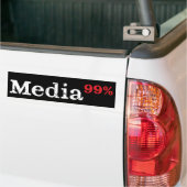 Media99% Autoaufkleber (weiß auf Schwarzem) (Auf Lkw)