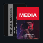 Media All Access Pass Event-ID Abzeichen 3.5" x 5" Einladung<br><div class="desc">Media All Access Pass Event-ID Abzeichen 3.5" x 5"</div>