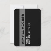 Media All Access Pass Event-ID Abzeichen 3.5" x 5" Einladung (Rückseite)