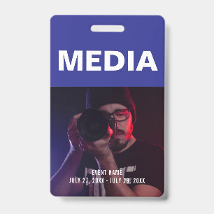 Media All Access Pass-ID-Abzeichen Ausweis