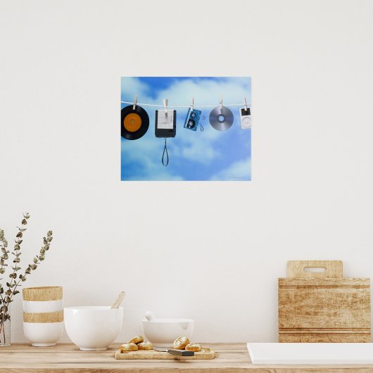 Media Clothesline Poster (Küche)