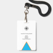 MEDIA-FOTO DER UNTERNEHMEN I.D. AUSWEIS (Rückseite mit Lanyard)