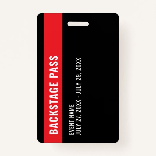 Media ID Badge with Photo Background Ausweis (Rückseite)