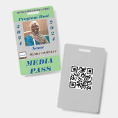 Media Pass Ausweis (Vorder- & Rückseite)