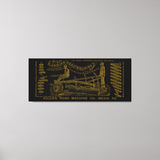 MEDIA PENNSYLVANIA BETRIEBENDER MOTOR 1889 MASCHIN LEINWANDDRUCK (Vorderseite)