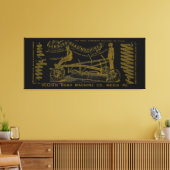 MEDIA PENNSYLVANIA BETRIEBENDER MOTOR 1889 MASCHIN LEINWANDDRUCK (Insitu (Wohnzimmer))