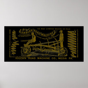 MEDIA PENNSYLVANIA BETRIEBENDER MOTOR 1889 MASCHIN POSTER