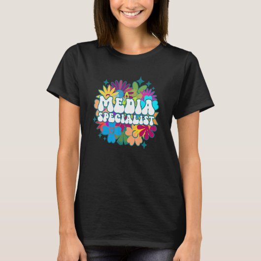 Media Specialist School Library Appreciation Week T-Shirt (Vorderseite)