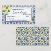 Median Wie viele Lemon Drop Duschkarte Platzkarte (Vorne/Hinten)