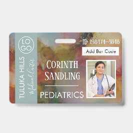 Medianes Foto ID Floral Abstrakt Ausweis