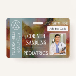 Medianes Foto ID Floral Abstrakt Ausweis