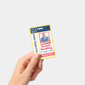 Medianes Foto ID Red White and Blue Ausweis (Handheld)