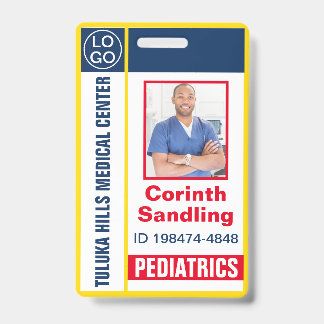 Medianes Foto ID Red White and Blue Ausweis