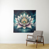 Mediation Lotus Wandteppich (Beispiel)