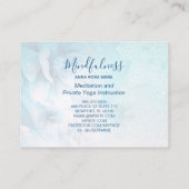 *~* Mediation Mandala Yoga Reiki Floral Glitzer Visitenkarte (Rückseite)